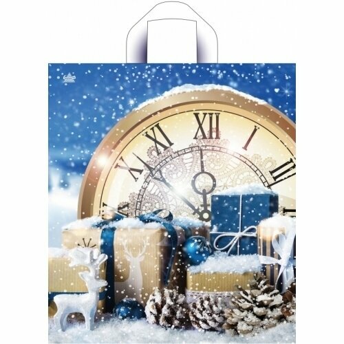 Пакет ПЭ с петлевой ручкой 42х38см 37 ПНД Снежный НГ Тико 140₽