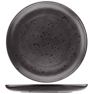 Тарелка «Оникс» без полей; керамика; D=30см; черный, Dymov, QGY - 56436