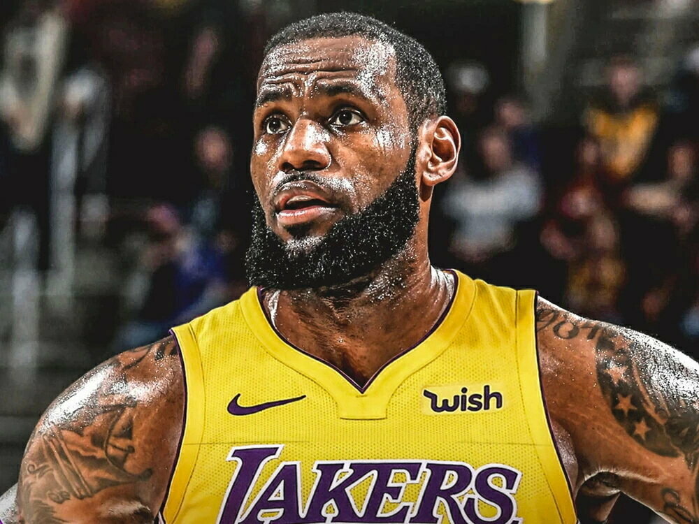 Плакат постер на холсте Lebron James/Леброн Джеймс/спорт. Размер 60 х 84 см