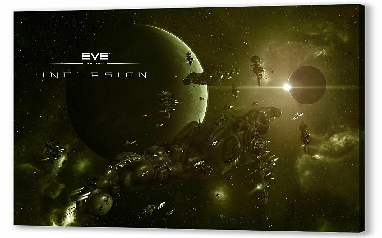 Плакат, постер на холсте Eve Online. Размер 21 х 30 см