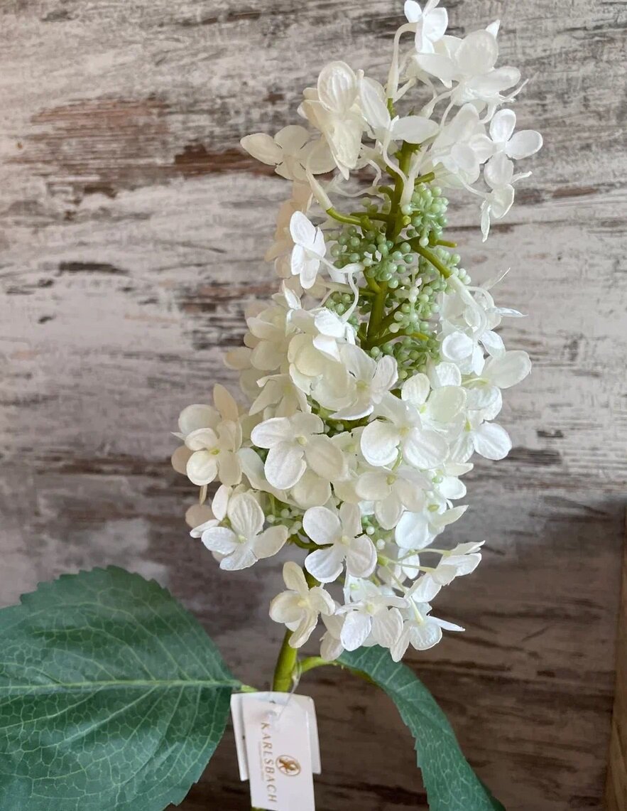 Искусственные цветы декоративные Гортензия белая 70 см Karlsbach