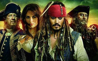 Плакат, постер на бумаге Pirates of The Caribbean/Пираты Карибского Моря. Размер 30 х 42 см