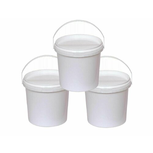 Замазка оконная пластичная белая 12кг 3 ведерка по 400 гр 419₽