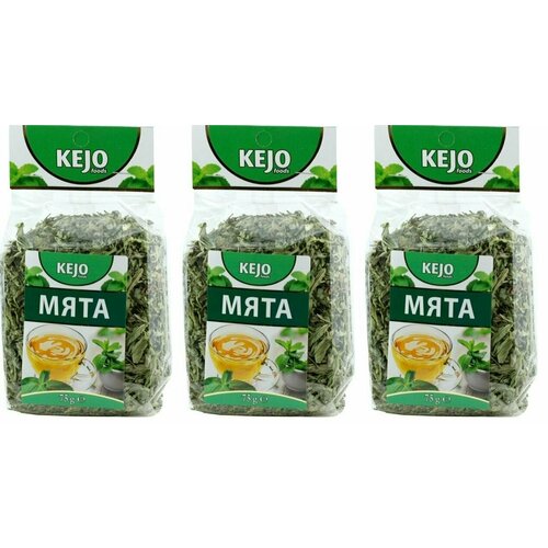 KEJOfoods Чай травяной Мята, 75 г, 3 шт