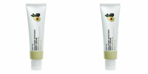 LEBELAGE Крем для лица с экстрактом авокадо питательный SOLUTION AVOCADO DEEP CREAM 50мл - 2 штуки