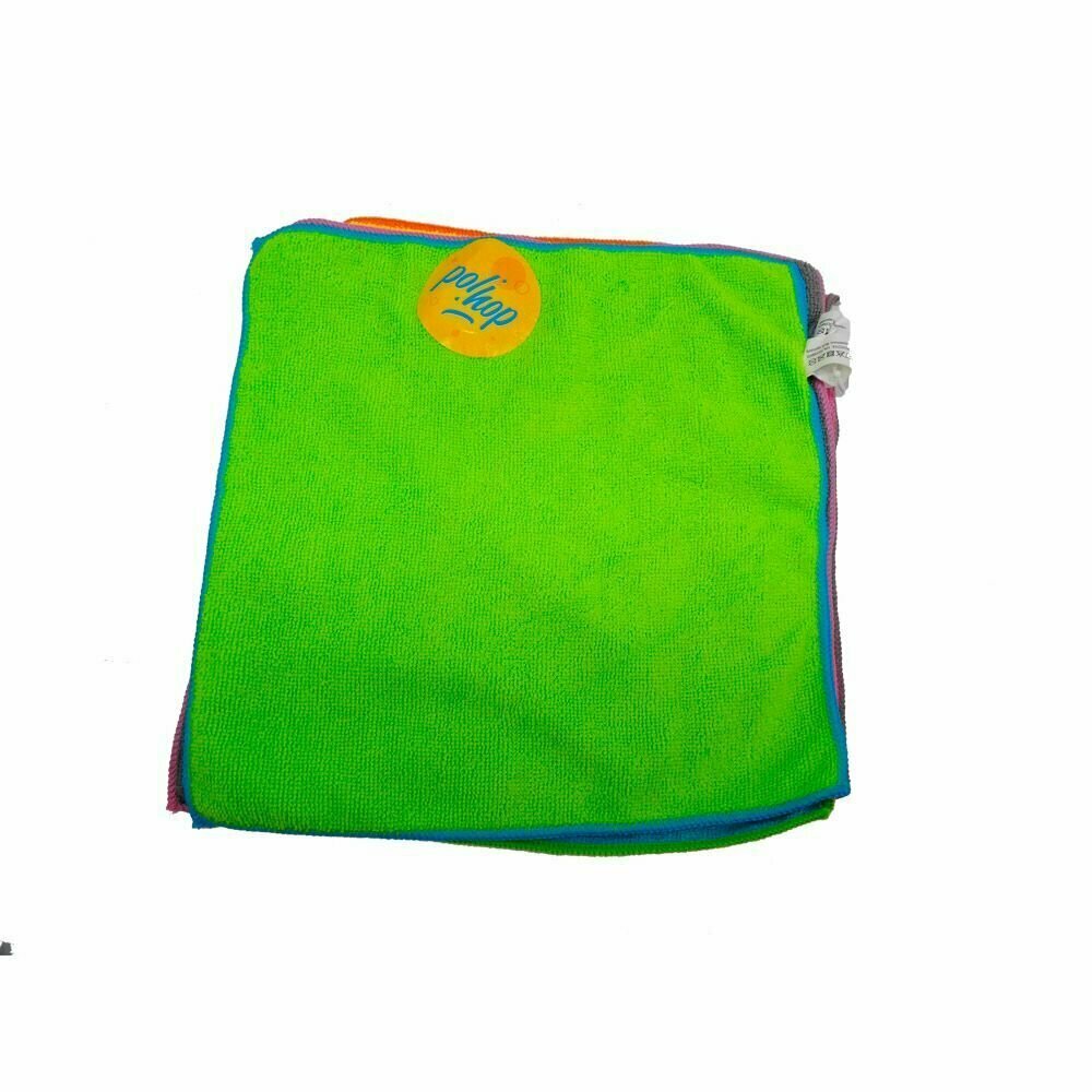 Салфетка для уборки Pol Hop из микрофибры 35х35 см, 5 шт Polhop - фото №2