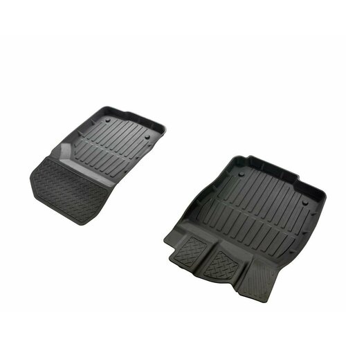 Коврики салона резиновые SRTK 3D Standart для Skoda Octavia A7 (2013-) передние (низкий борт)