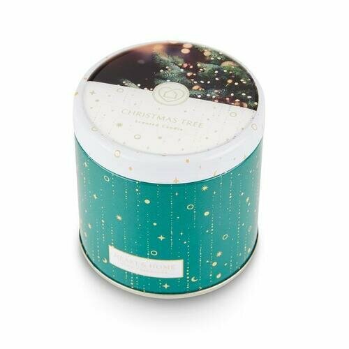Свеча Heart&Home в металлической банке Christmas Tree, 125 гр
