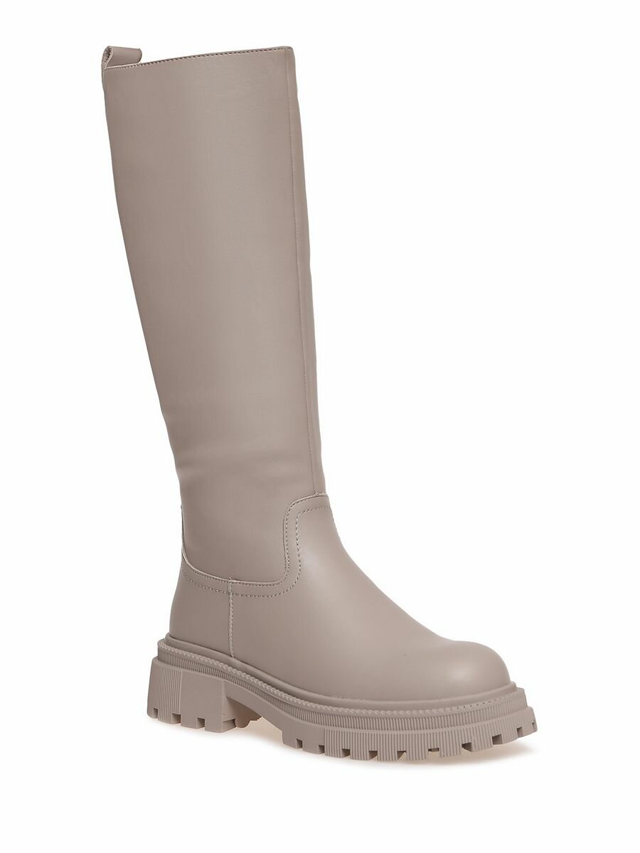 фото Сапоги натуральная кожа теплые на зиму женские El Tempo, CDZ3_2820-673KBM-1-WT_MILK, молочный, 40