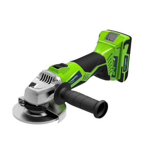 Аккумуляторная угловая шлифмашина Greenworks GD24AGK4 с АКБ 4Ач и ЗУ 1499000₽