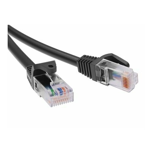 Кабель патч-корд UUTP 6 кат 1м DKC RN6UU4510BK LSZH черный RAM telecom 403₽