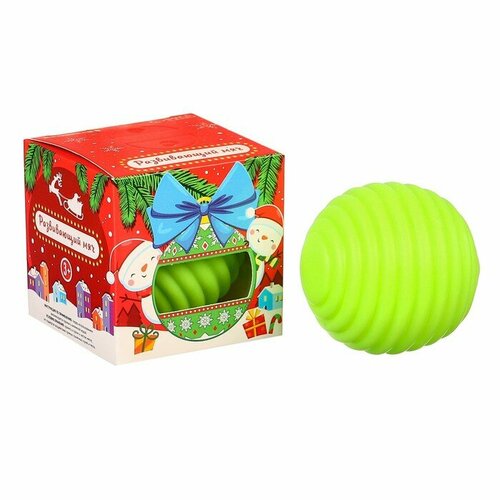Развивающий тактильный мячик «Игрушка на ёлочку», подарочная Новогодняя упаковка, 1 шт, Крошка Я