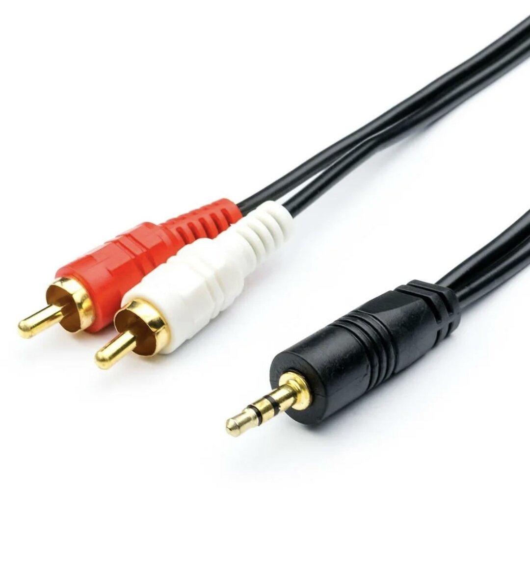 Кабель Cablexpert mini Jack 3.5 - 2 x RCA (CCA-458), 1.5 м, черный