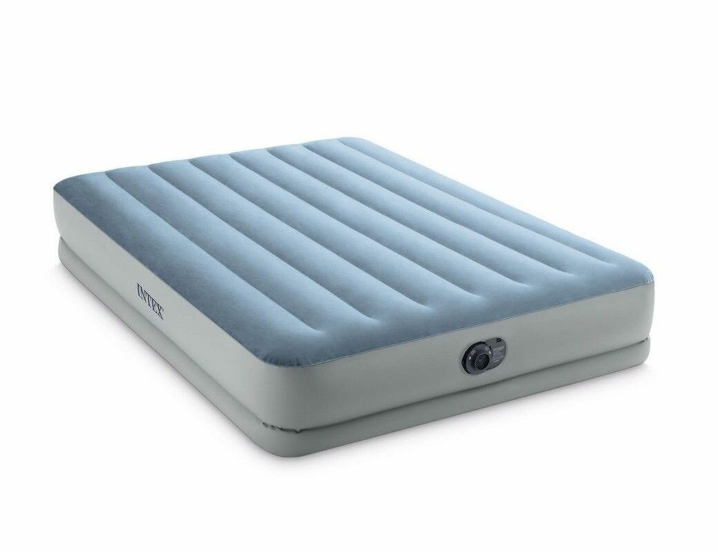 Надувная кровать Intex Mid-Rise Comfort Airbed (Queen), 152x203x36 см, со встроенным USB-насосом