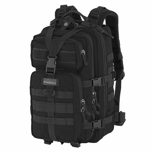 huntvp тактический рюкзак molle охотничий рюкзак gear assault pack 45l расширяемый уличный рюкзак черный Рюкзак Kiwidition Kahu (K1-002-BL)