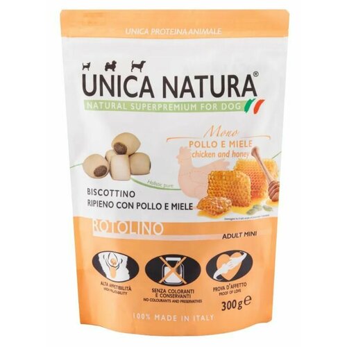 UNICA Лакомство для собак с мясом курицы и медом 300 гр 1000₽