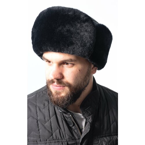 Шапка Ярмарка шапок, размер 60, черный