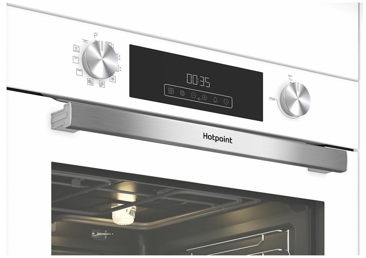 Встраиваемый электрический духовой шкаф Hotpoint FE8 821 H WH - фотография № 3