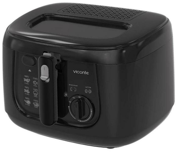 Фритюрница Viconte VC-610 1800 W чёрная