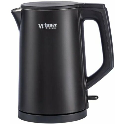 Чайник электрический Winner Виннер WR-157ЕКР с закрытым нагревательным элементом пластик черный 1500Вт 18л техника для кухни электрочайник 262300₽