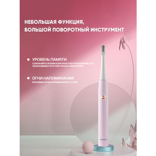 Электрическая зубная щетка Xiaomi Bomidi Electric Toothbrush Sonic T501 Pink 103000₽