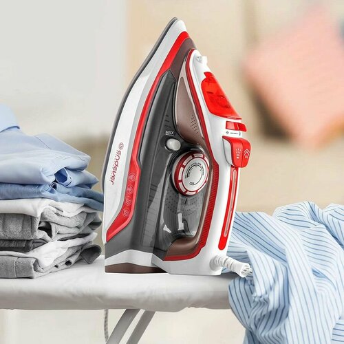 Утюг Endever Delta-223 2400Вт красный белый 90289 374700₽