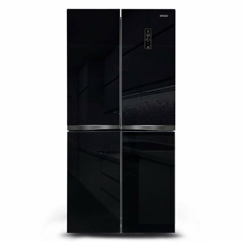 Холодильник Ginzzu NFI-4414 черное стекло 16026000₽