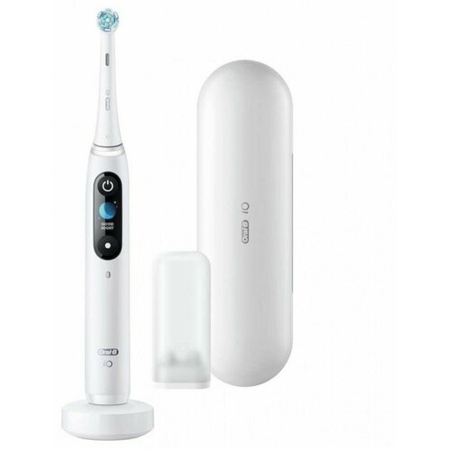 Электрическая зубная щетка Oral-B iO 8 white alabaster