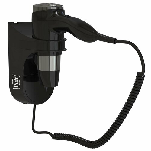 Фен -1600Вl настенный 1600 Вт 2 скорости хол воздух чёрный 657200₽