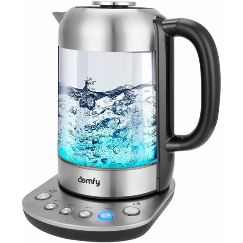 Чайник электрический DOMFY DSM-EK702 2200Вт черный и прозрачный 460000₽