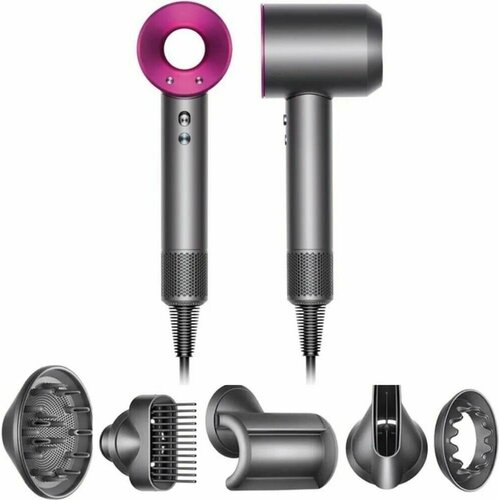 Интеллектуальный фен для волос Super Hair Dryer 1600 Вт 3 режима 5 магнитных насадок ионизация воздуха 369000₽