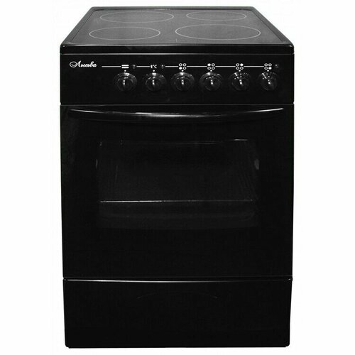 Электрическая плита лысьва EF4002MK00 стеклокерамика без крышки черный 3091100₽