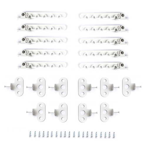 Гребенка металлическая 10 шт. ограничитель для пластикового окна ограничитель открывания створки окна металлический 5 позиций фиксации цвет медь
