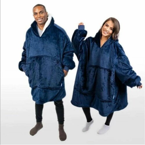 Плед с рукавами Huggle Hoodie синий 3680₽