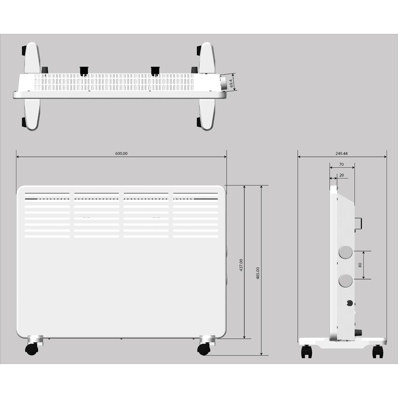 Конвектор STATUS for life ST-EC-C1500(М)-S