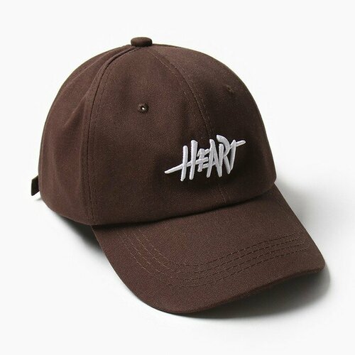 фото Кепка minaku, размер 54/56, коричневый