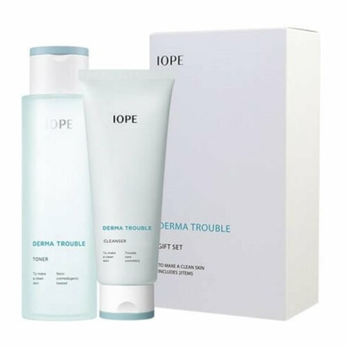 Набор для ухода за проблемной кожей лица, DERMA TROUBLE SKINCARE SET, IOPE, 8809803505833