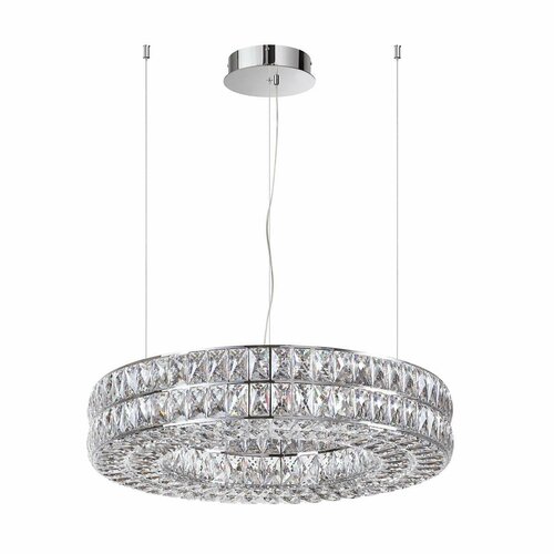 Подвесная люстра Odeon Light Panta 4927/52L, LED, 52Вт, кол-во ламп:1шт, Хром