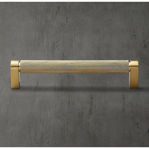 Ручка-скоба Restoration Hardware Lambeth Knurled Lambeth Knurled L203 LacBurnished Brass 24170033 ABRS 10330₽