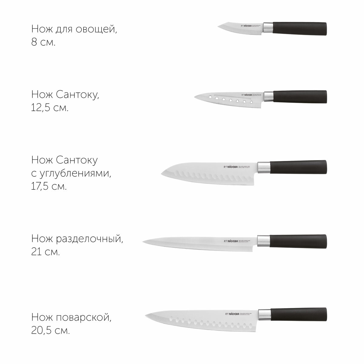 Набор ножей Nadoba - фото №17