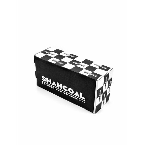 Кокосовый уголь ShahCoal 1кг, 22х22мм, 96 штуки в упаковке