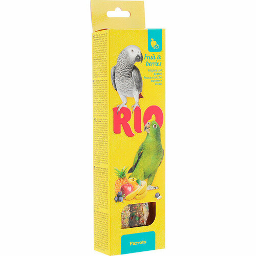 RIO палочки для попугаев с фруктами и ягодами 2 палочки по 90г 3 шт