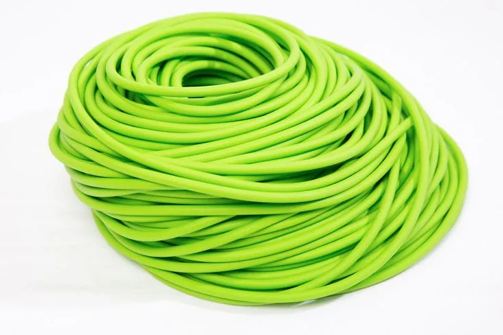 фото Резина тетива тяжи для рогатки или эспандера круглая 5020 2м на отрез цвет лайм