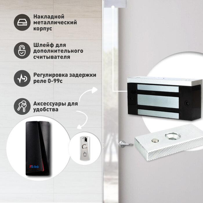 Панель доступа PS-link T1202EM-WP-W c WIFI модулем и всепогодным корпусом — фото 1