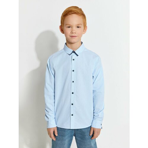 фото Школьная рубашка acoola, размер 122, голубой