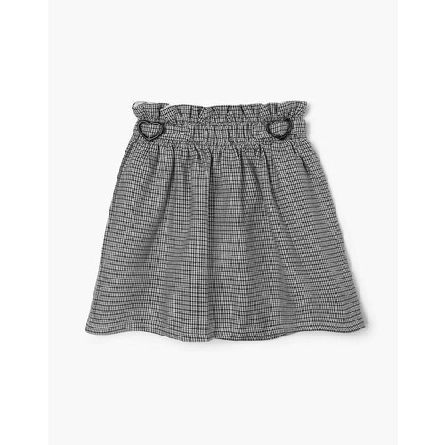 фото Юбка gloria jeans, размер 7-8л/128 (32), серый, мультиколор