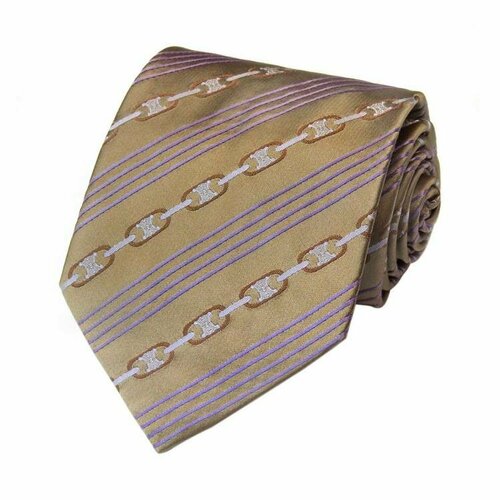 Галстук CELINE, коричневый темный галстук с красивым узором celine 58618
