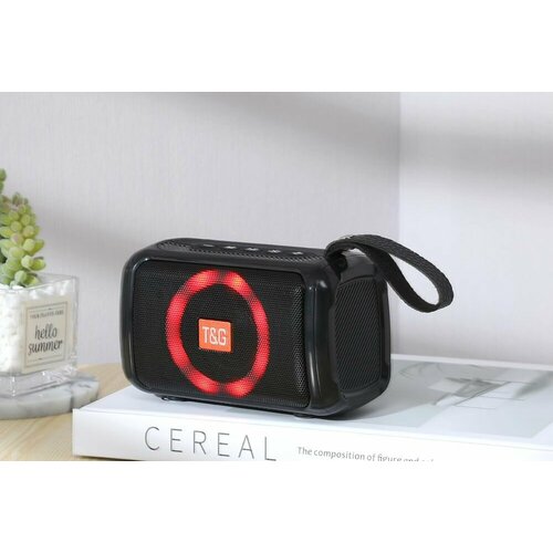 Беспроводная колонка 193 - Портативный динамик с поддержкой Bluetooth AUX FM USB microSD TF Радиоприемник переносной Акустическая система с подсветкой 120000₽