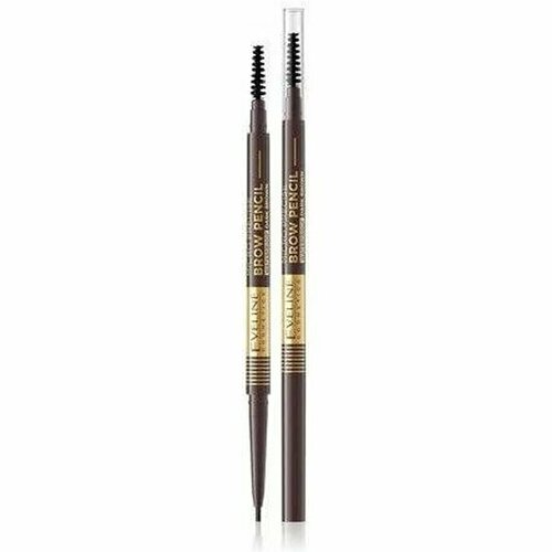 EVELINE Карандаш для бровей Micro Precise Brow Pencil водостойкий, 5 г, 03 Dark Brown