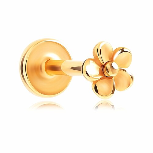 Пирсинг VALTERA серебро 925 проба средний вес 044 гр длина 1 см золотой 648₽